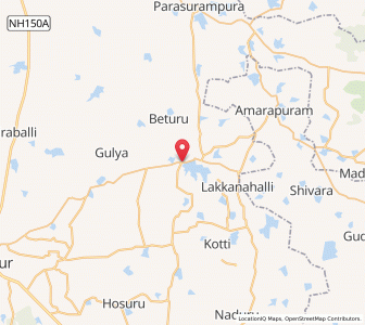 Map of Dharmapura, Karnataka