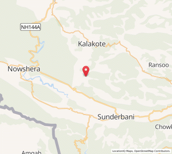 Map of Dharmsala, Kashmir