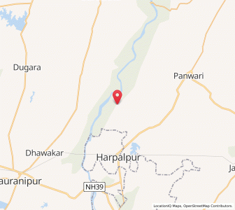 Map of Dharwar, Uttar Pradesh
