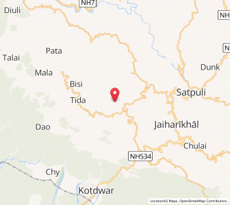 Map of Dhauri, Uttarakhand