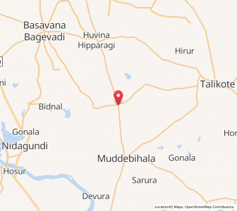Map of Dhavalgi, Karnataka