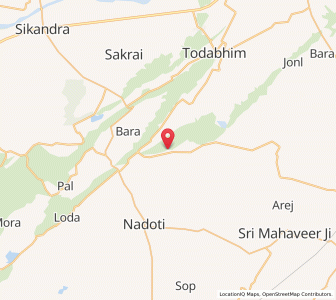 Map of Dhawan, Rajasthan