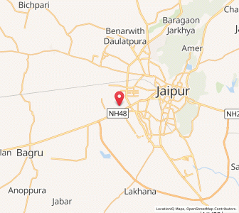 Map of Dhawas, Rajasthan