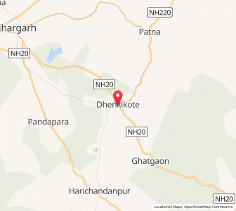 Map of Dhenkikot, Odisha