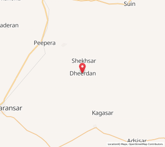 Map of Dhirdan, Rajasthan