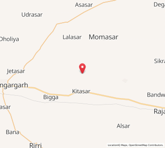 Map of Dhirdesar Chotiyan, Rajasthan