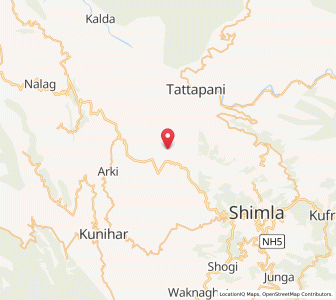 Map of Dhobo ki Chayali, Himachal Pradesh