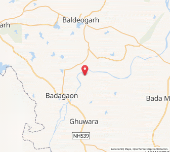 Map of Dhondiyakhera, Madhya Pradesh