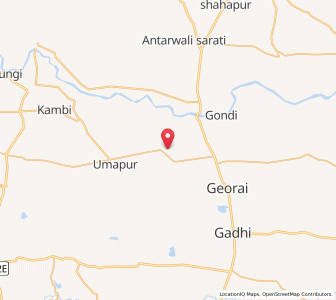 Map of Dhondrai, Maharashtra