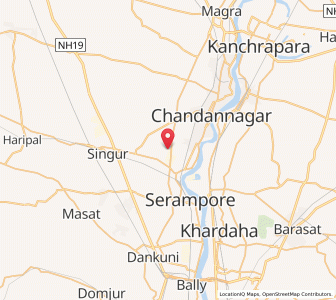 Map of Dhopapukur, West Bengal