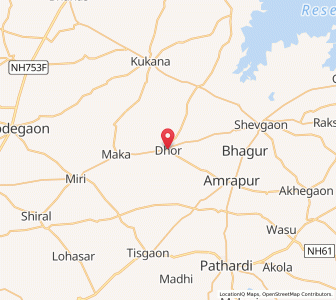 Map of Dhor Jalgaon, Maharashtra
