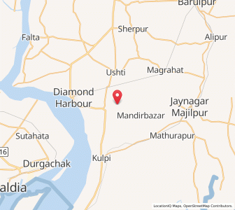 Map of Dhora, West Bengal
