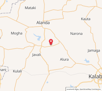 Map of Dhotargaon, Karnataka