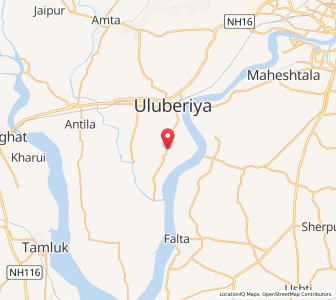 Map of Dhulasimia, West Bengal