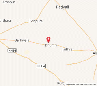 Map of Dhumri, Uttar Pradesh