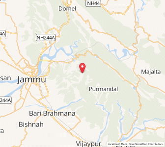 Map of Dhun, Kashmir
