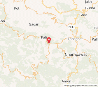 Map of Dhunaghat, Uttarakhand