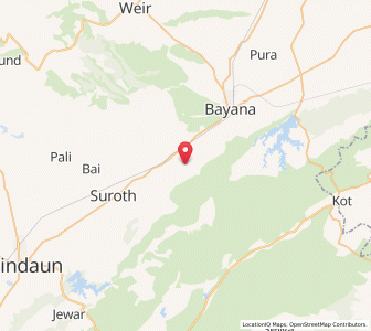 Map of Dhurairi, Rajasthan