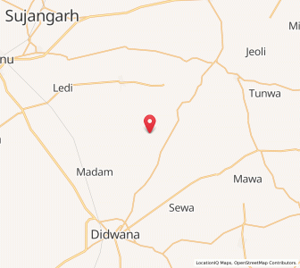 Map of Dhyawa, Rajasthan