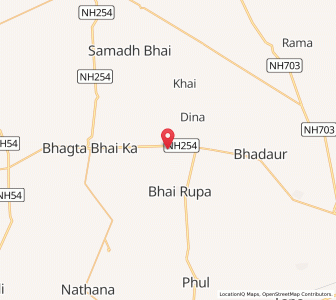 Map of Dialpura Bhaika, Punjab