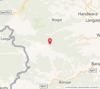 Map of Dibri, Kashmir