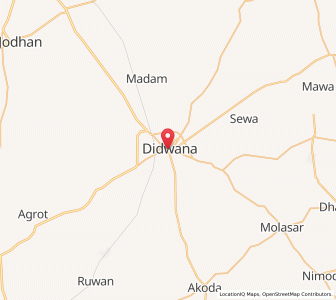 Map of Didwana, Rajasthan