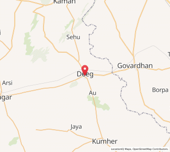 Map of Dig, Rajasthan