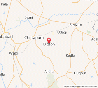 Map of Digaon, Karnataka