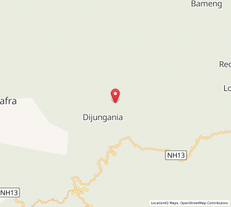 Map of Dijungania, Arunachal Pradesh