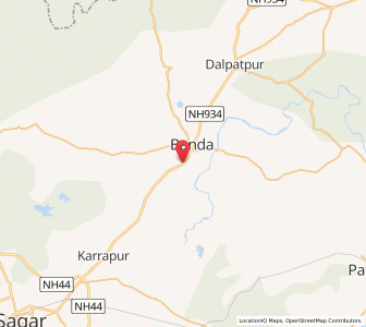 Map of Dilakheri, Madhya Pradesh
