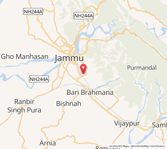 Map of Dili, Kashmir
