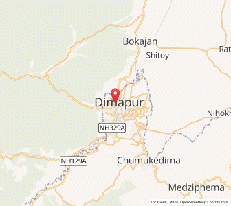 Map of Dimapur, Assam