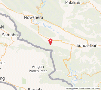 Map of Ding, Kashmir
