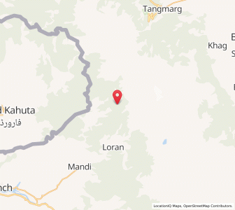 Map of Dinga Tirkana, Kashmir