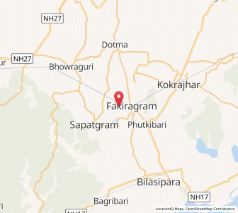 Map of Dingram, Assam