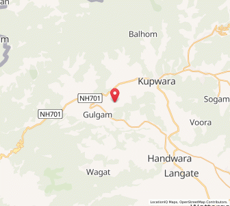 Map of Dingri, Kashmir
