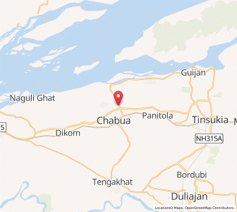 Map of Dinjaygaon, Assam