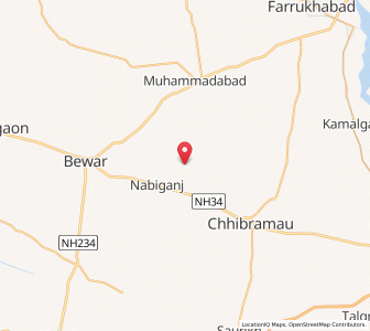 Map of Dinpur, Uttar Pradesh