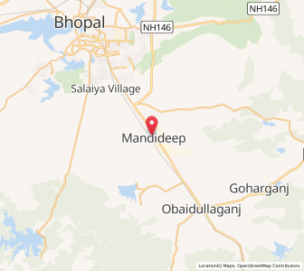Map of Dip, Madhya Pradesh