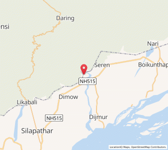 Map of Dipa, Assam