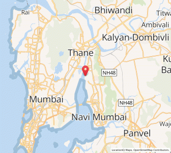 Map of Diva, Maharashtra