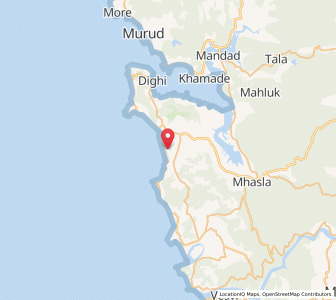 Map of Diveagar, Maharashtra