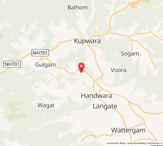 Map of Divispur, Kashmir