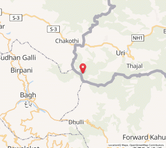 Map of Doba Sar Jaran, Kashmir