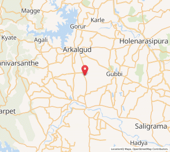 Map of Dodda Magge, Karnataka