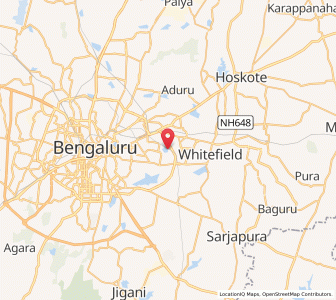 Map of Doddanekundi, Karnataka