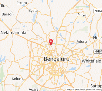 Map of Dollars Colony, Karnataka