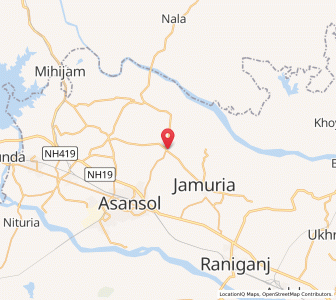 Map of Domahani, West Bengal