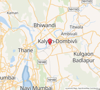 Map of Dombivli, Maharashtra