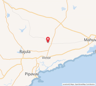 Map of Dongar, Gujarat